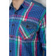 Сорочка чоловіча в клітинку, колір різноколір, 214R0743-1