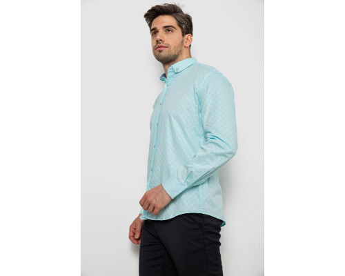 Сорочка чоловіча однотонна, колір блакитний, 214R7075