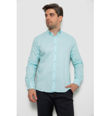 Сорочка чоловіча однотонна, колір блакитний, 214R7075