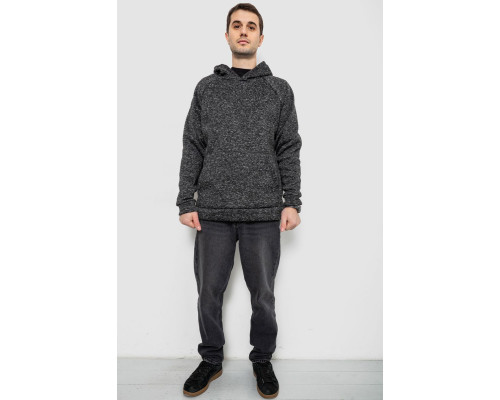 Худі чоловічий на флісі, колір сірий, 257R15