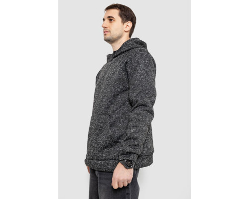 Худі чоловічий на флісі, колір сірий, 257R15