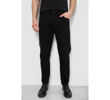 Джинси чоловічі однотонні, колір чорний, 244R8527-1