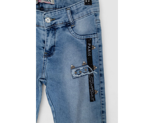 Джинси для дівчаток, колір блакитний, 247R10050