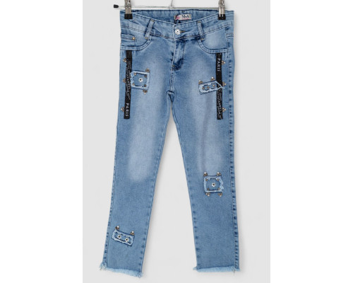 Джинси для дівчаток, колір блакитний, 247R10050