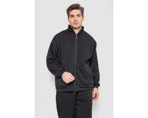Спортивний костюм чоловічий на флісі, колір чорний, 244R981-LH