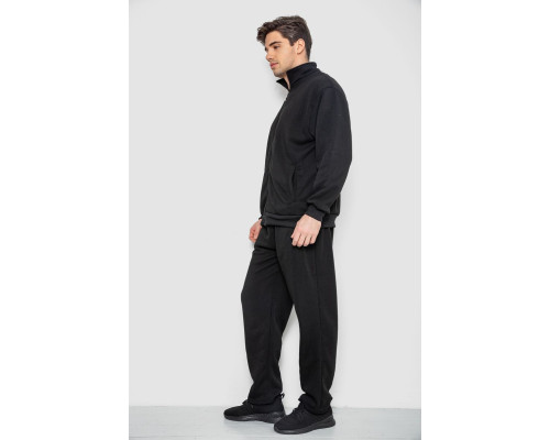 Спортивний костюм чоловічий на флісі, колір чорний, 244R981-LH