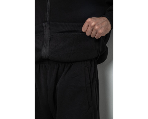 Спортивний костюм чоловічий на флісі, колір чорний, 244R981-LH