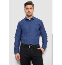 Сорочка чоловіча з довгим рукавом, колір синій, 214R838