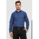Сорочка чоловіча з довгим рукавом, колір синій, 214R838