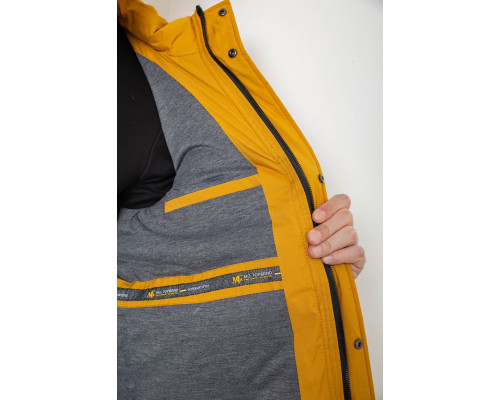 Куртка чоловіча демісезонна з капюшоном, колір жовтий, 244RL9159AL