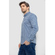 Сорочка чоловіча в смужку, колір сіро-блакитний, 186RM01