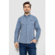 Сорочка чоловіча в смужку, колір сіро-блакитний, 186RM01