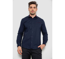 Сорочка чоловіча, колір темно-синій, 214R7186
