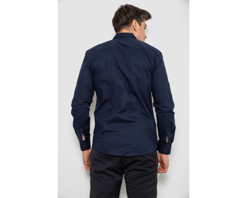Сорочка чоловіча, колір темно-синій, 214R7186