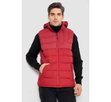 Жилетка чоловіча демісезонна, колір бордовий, 244RC666