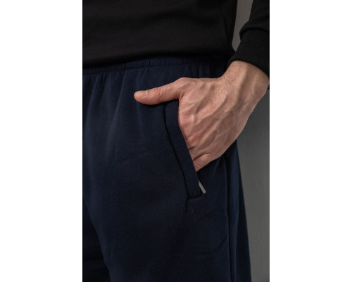 Спортивні штани чоловічі на флісі, колір синій, 244R41715