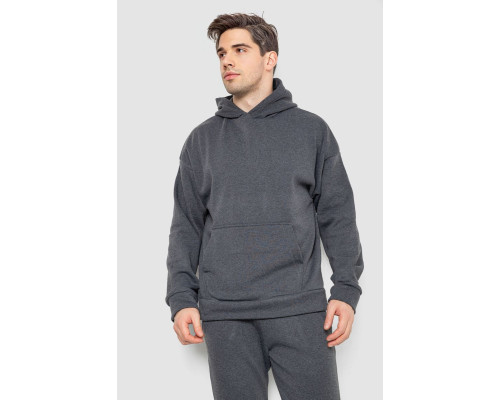 Спорт костюм чоловічий на флісі, колір темно-сірий, 177R235