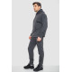 Спорт костюм чоловічий на флісі, колір темно-сірий, 177R235