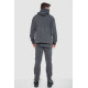 Спорт костюм чоловічий на флісі, колір темно-сірий, 177R235