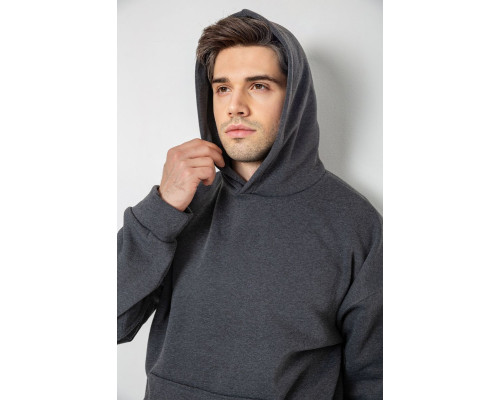 Спорт костюм чоловічий на флісі, колір темно-сірий, 177R235