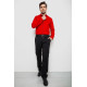 Сорочка чоловіча однотонна з принтом, колір червоний, 186R2025