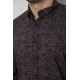 Сорочка чоловіча з принтом, колір коричневий, 186R6053