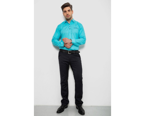 Сорочка чоловіча, колір бірюзовий, 214R7114