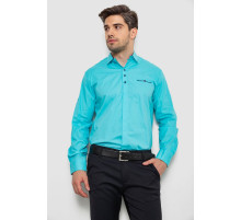 Сорочка чоловіча, колір бірюзовий, 214R7114
