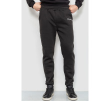 Спорт чоловічі штани на флісі, колір чорний, 238R56910