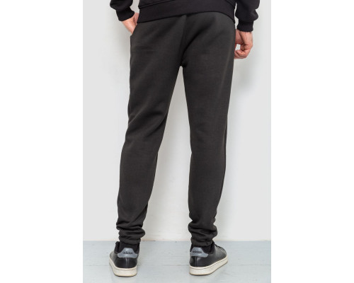 Спорт чоловічі штани на флісі, колір чорний, 238R56910