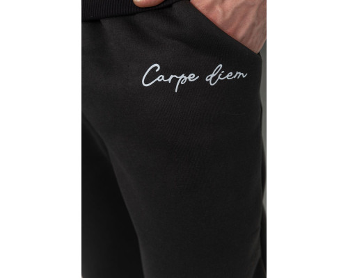 Спорт чоловічі штани на флісі, колір чорний, 238R56910