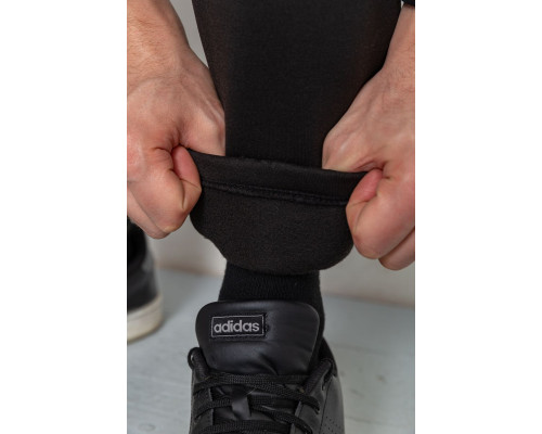 Спорт чоловічі штани на флісі, колір чорний, 238R56910