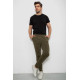 Спорт чоловічі штани на флісі, колір зелений, 238R56910