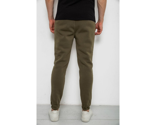 Спорт чоловічі штани на флісі, колір зелений, 238R56910