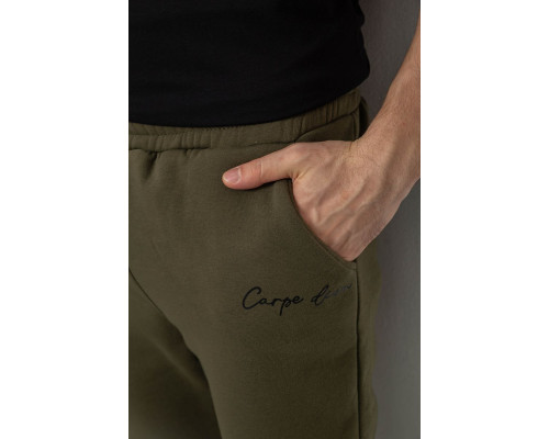 Спорт чоловічі штани на флісі, колір зелений, 238R56910