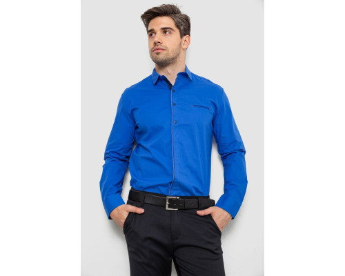 Сорочка чоловіча, колір електрик, 214R7083