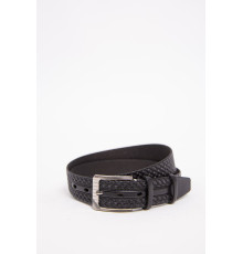 Чорний чоловічий ремінь, з класичною пряжкою, 196R35U1W79