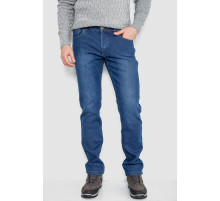 Джинси чоловічі на флісі, колір синій, 254R2408