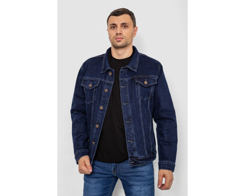 Куртка чоловіча джинсова, колір темно-синій, 244RMA005