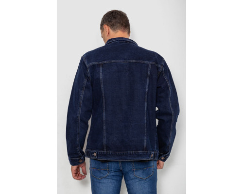 Куртка чоловіча джинсова, колір темно-синій, 244RMA005