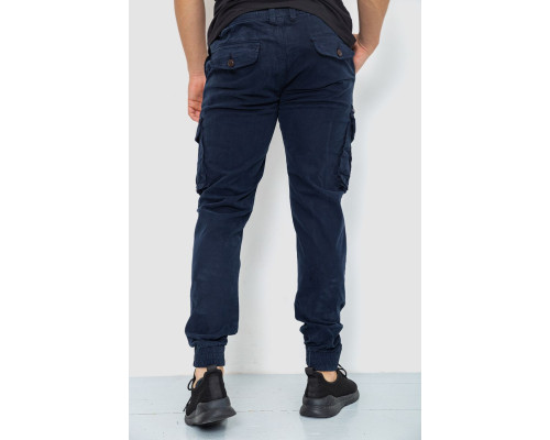 Штани карго чоловічі, колір темно-синій, 244R2073
