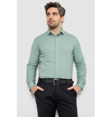 Сорочка чоловіча однотонна, колір оливковий, 186R2100