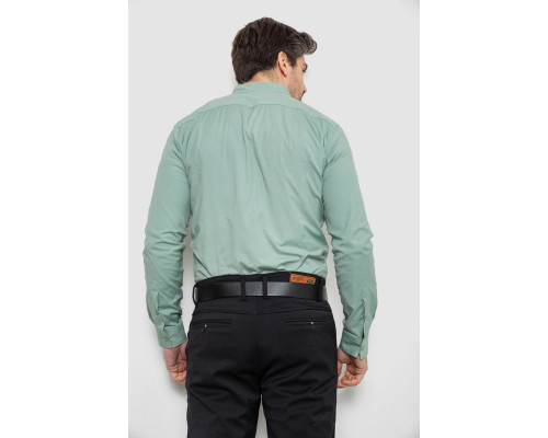 Сорочка чоловіча однотонна, колір оливковий, 186R2100