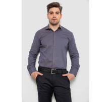 Сорочка чоловіча з принтом, колір синій, 214R7044
