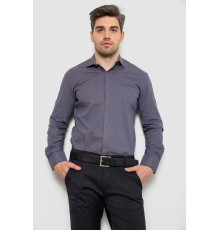 Сорочка чоловіча з принтом, колір синій, 214R7044