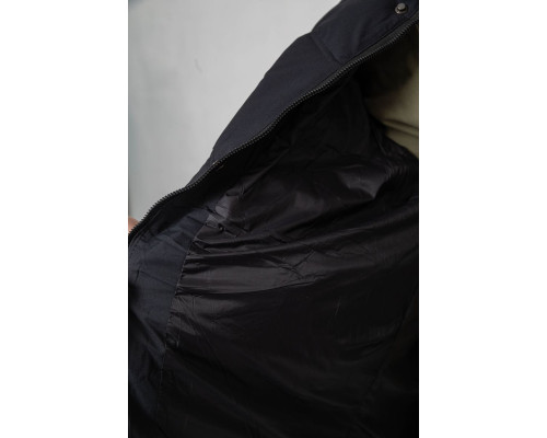 Куртка чоловіча зимова подовжена, колір чорний, 241R2022-21