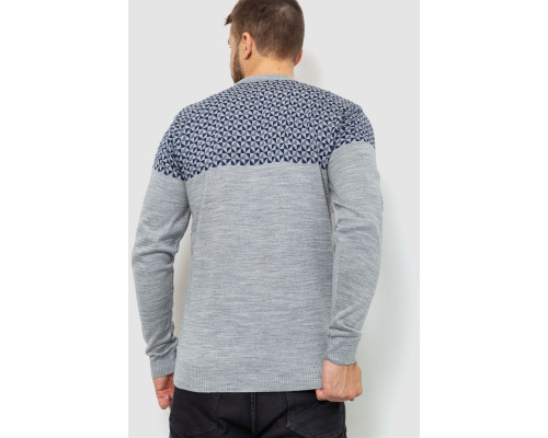 Светр чоловічий, колір сіро-синій, 161R898