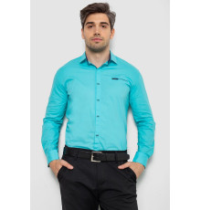 Сорочка чоловіча, колір бірюзовий, 214R7008