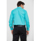 Сорочка чоловіча, колір бірюзовий, 214R7008