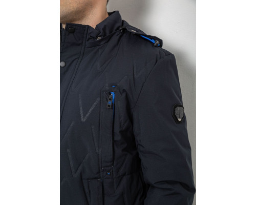 Куртка чоловіча демісезонна з капюшоном, колір синій, 244RL9159AL